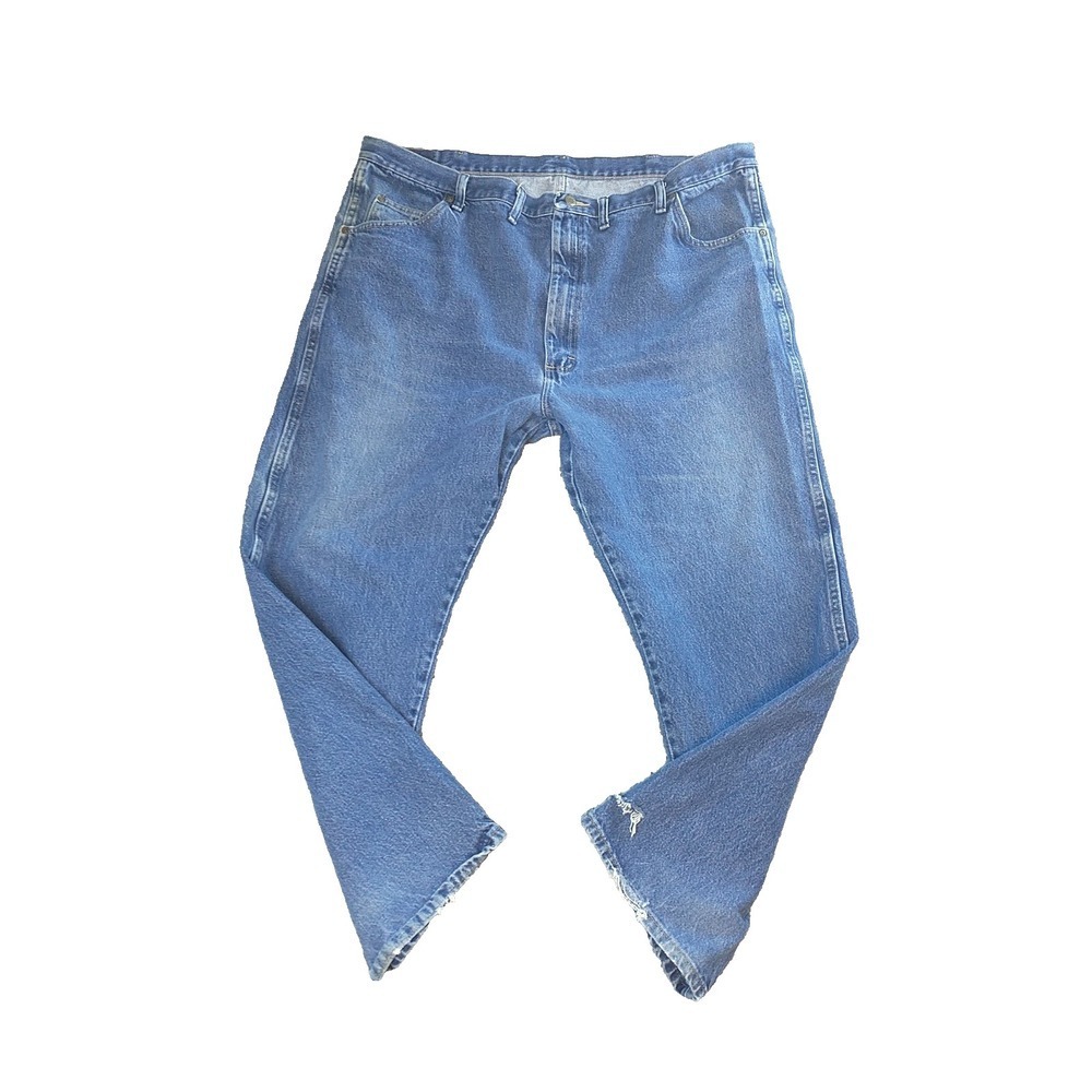 Wrangler Authentics Mens Relaxed Fit Straight Leg Blue Jeans 96501MR 44x29